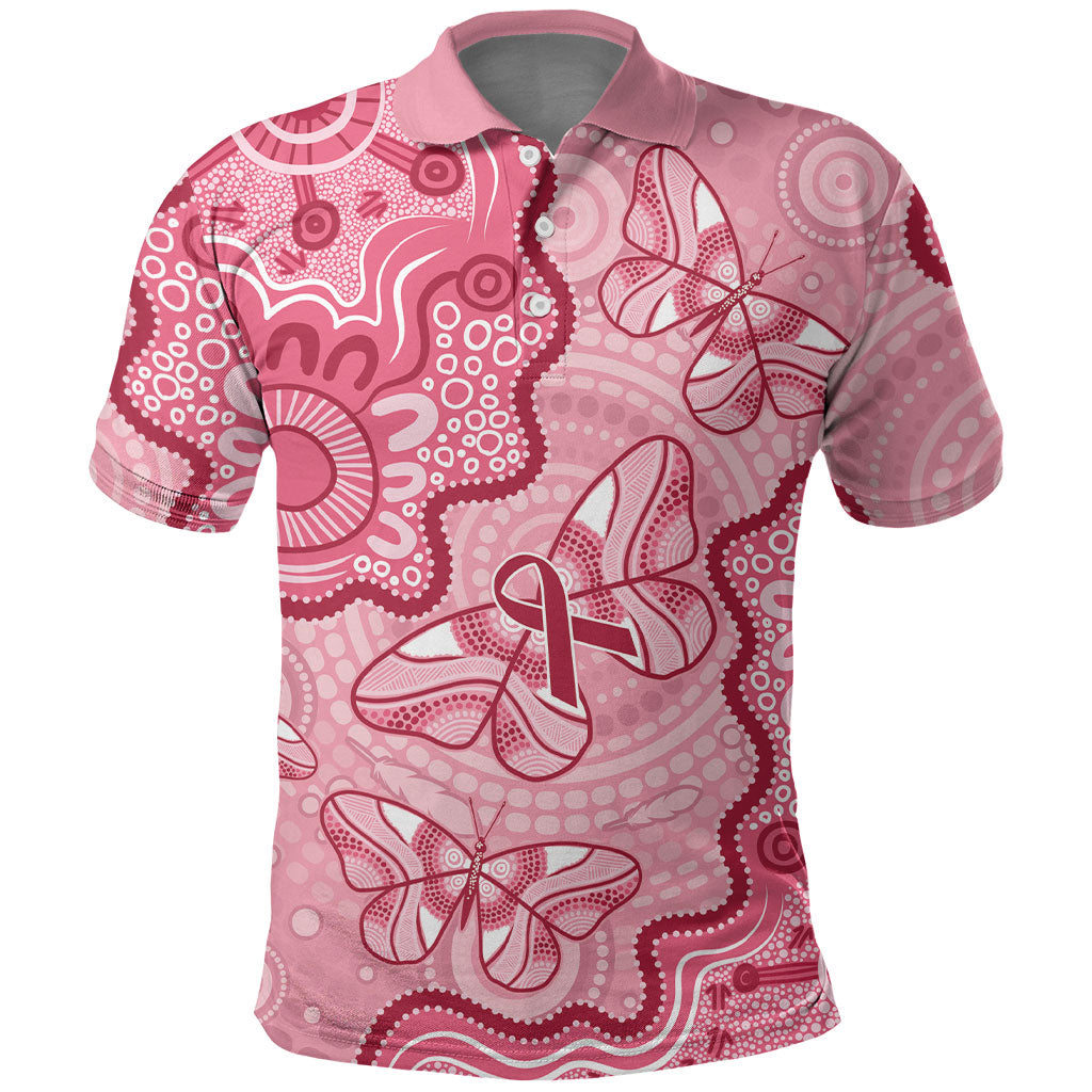 Australia Indigenous Mother's Day Polo Shirt Breast Cancer Survivor