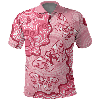 Australia Indigenous Mother's Day Polo Shirt Breast Cancer Survivor