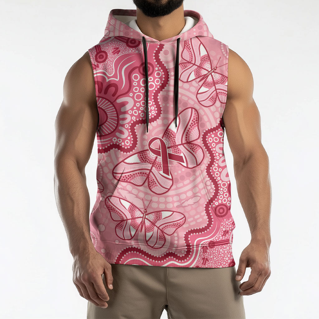 Australia Indigenous Mother's Day Sleeveless Hoodie Breast Cancer Survivor