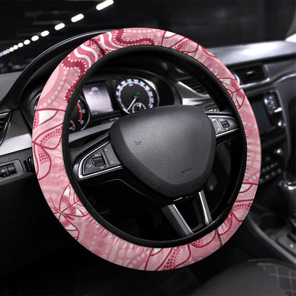 Australia Indigenous Mother's Day Steering Wheel Cover Breast Cancer Survivor