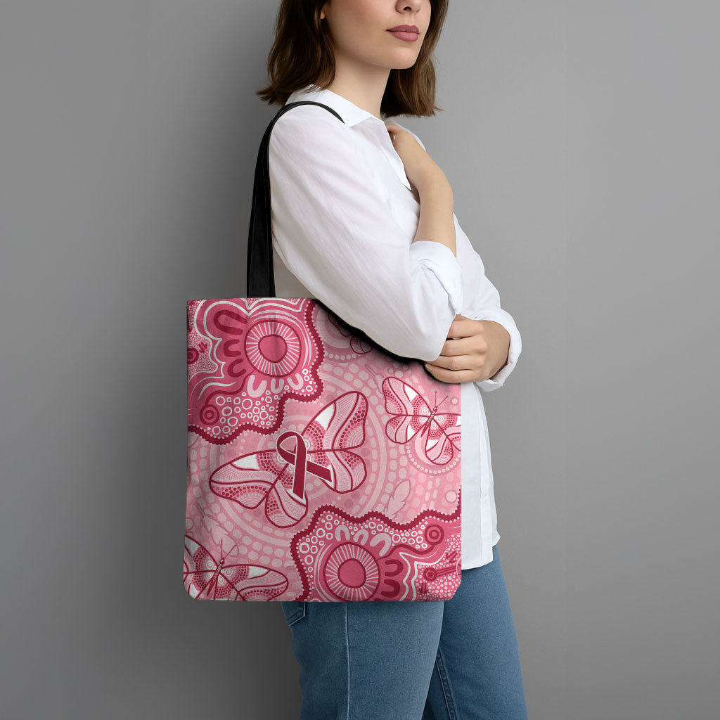 Australia Indigenous Mother's Day Tote Bag Breast Cancer Survivor
