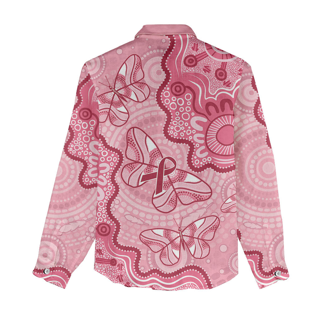 Australia Indigenous Mother's Day Women Casual Shirt Breast Cancer Survivor