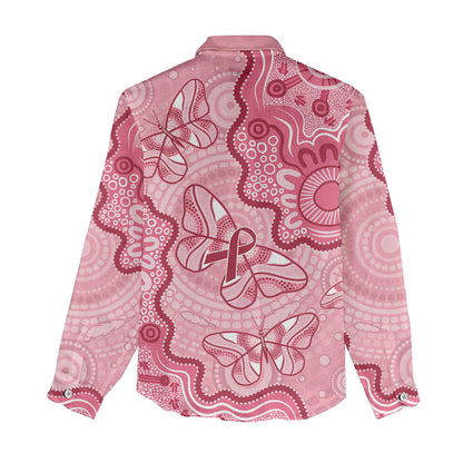Australia Indigenous Mother's Day Women Casual Shirt Breast Cancer Survivor