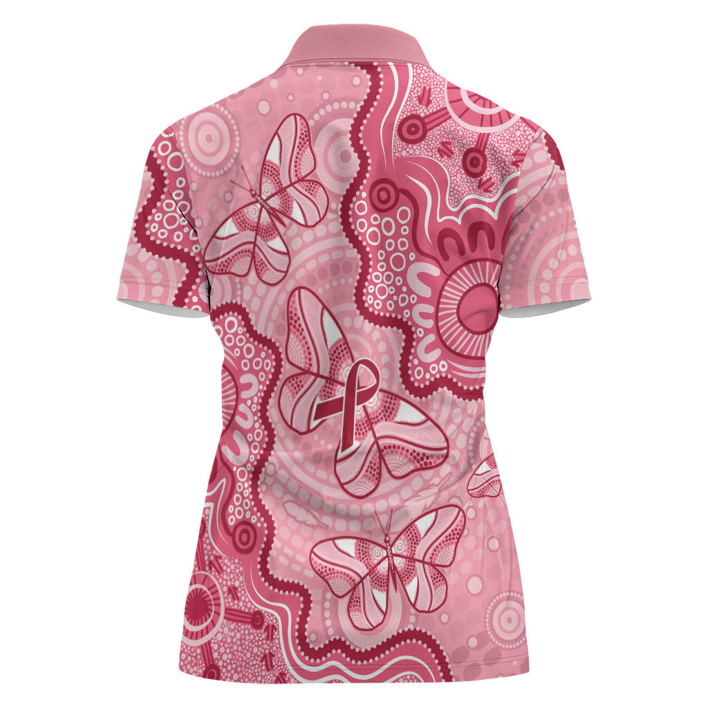 Australia Indigenous Mother's Day Women Polo Shirt Breast Cancer Survivor