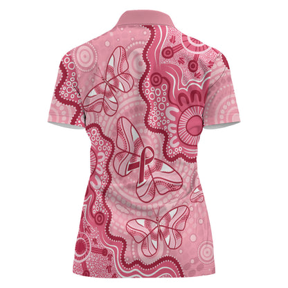 Australia Indigenous Mother's Day Women Polo Shirt Breast Cancer Survivor