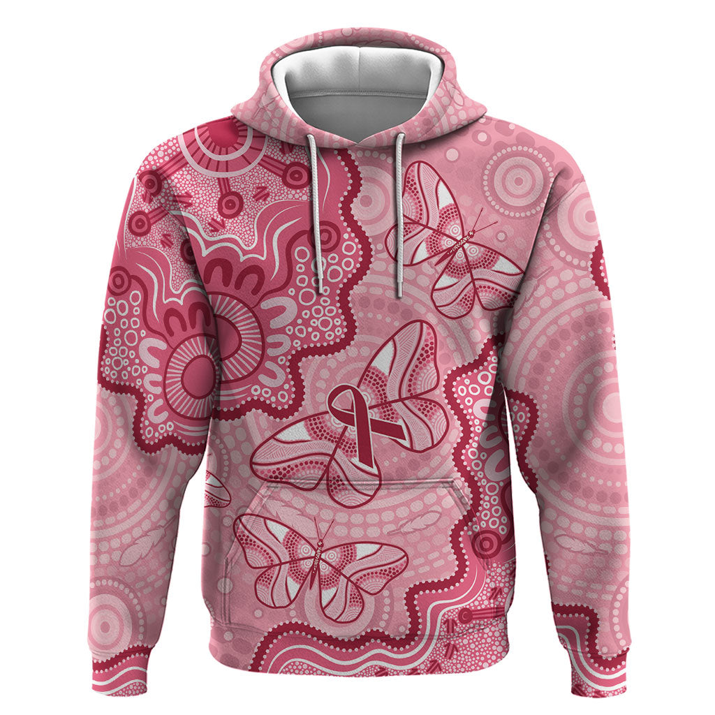 Australia Indigenous Mother's Day Zip Hoodie Breast Cancer Survivor