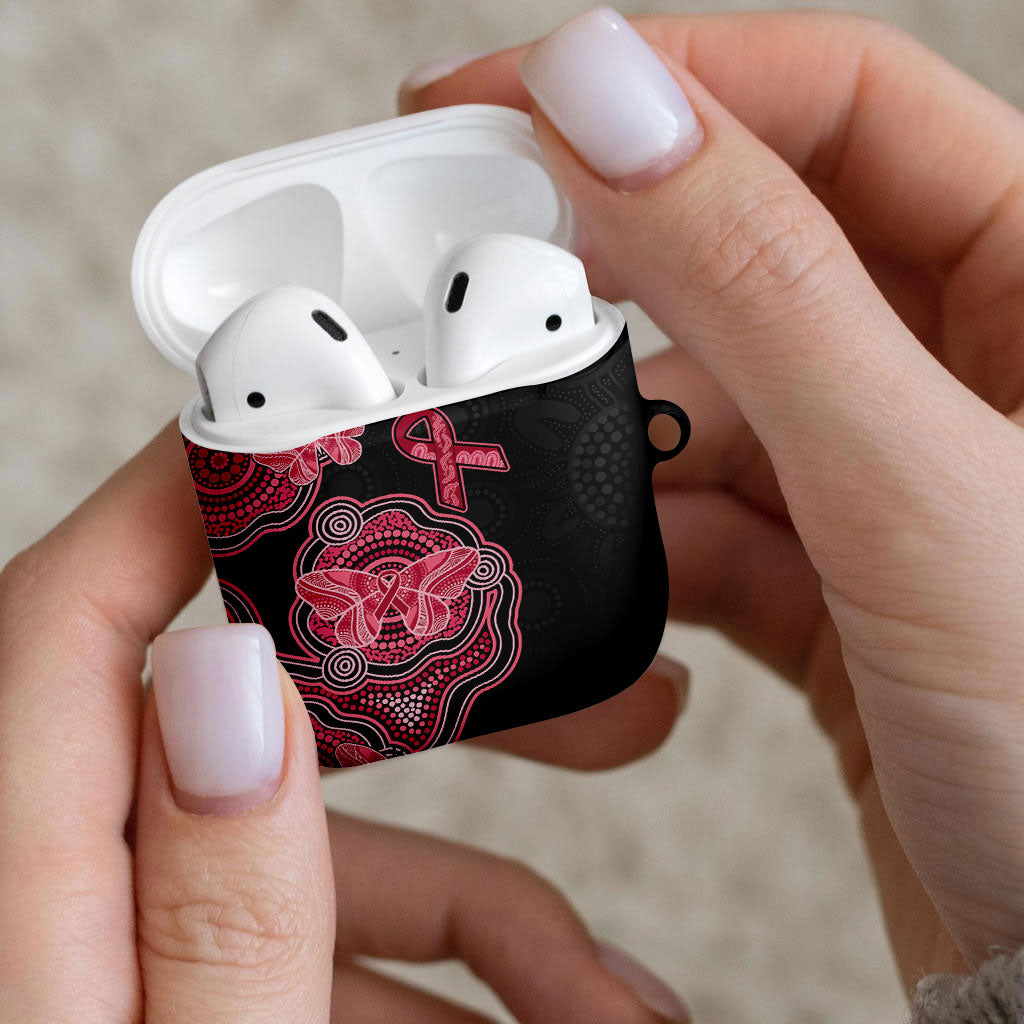 Australia Indigenous Mother's Day AirPods Case Aboriginal Breast Cancer Ribbon