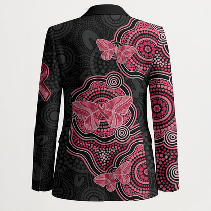 Australia Indigenous Mother's Day Blazer Aboriginal Breast Cancer Ribbon