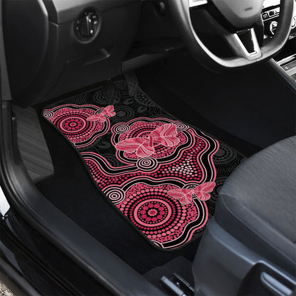 Australia Indigenous Mother's Day Car Mats Aboriginal Breast Cancer Ribbon