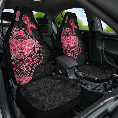 Australia Indigenous Mother's Day Car Seat Cover Aboriginal Breast Cancer Ribbon