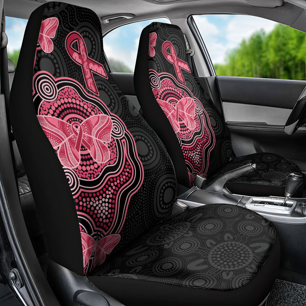 Australia Indigenous Mother's Day Car Seat Cover Aboriginal Breast Cancer Ribbon