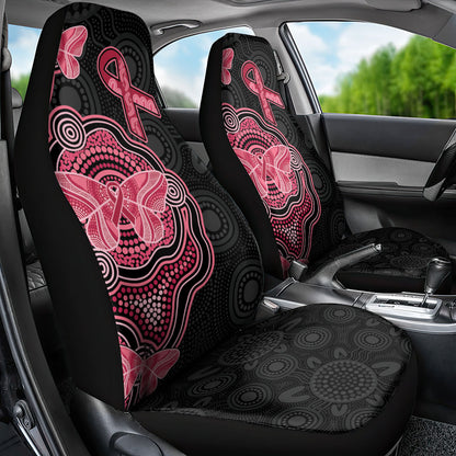 Australia Indigenous Mother's Day Car Seat Cover Aboriginal Breast Cancer Ribbon