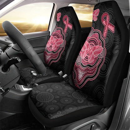 Australia Indigenous Mother's Day Car Seat Cover Aboriginal Breast Cancer Ribbon