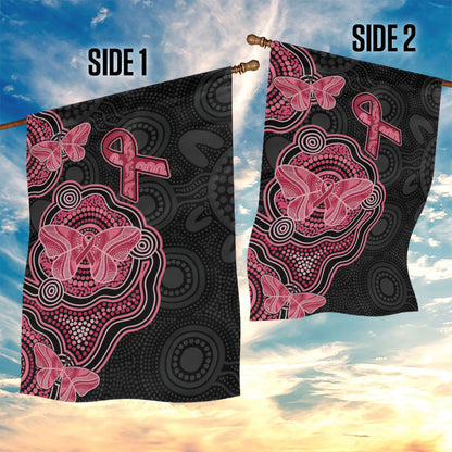 Australia Indigenous Mother's Day Garden Flag Aboriginal Breast Cancer Ribbon