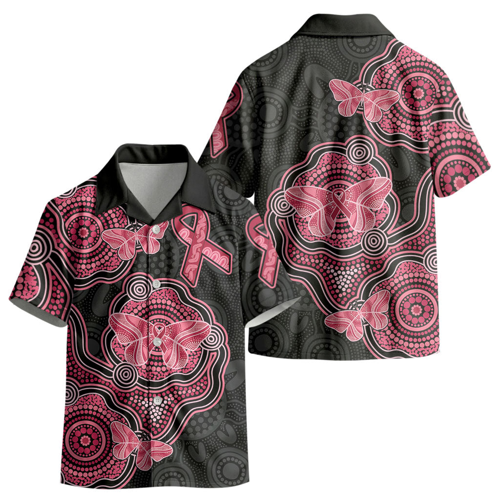 Australia Indigenous Mother's Day Kid Hawaiian Shirt Aboriginal Breast Cancer Ribbon