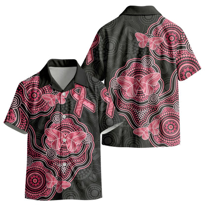 Australia Indigenous Mother's Day Kid Hawaiian Shirt Aboriginal Breast Cancer Ribbon