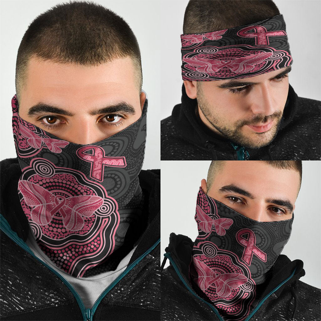 Australia Indigenous Mother's Day Neck Gaiter Aboriginal Breast Cancer Ribbon