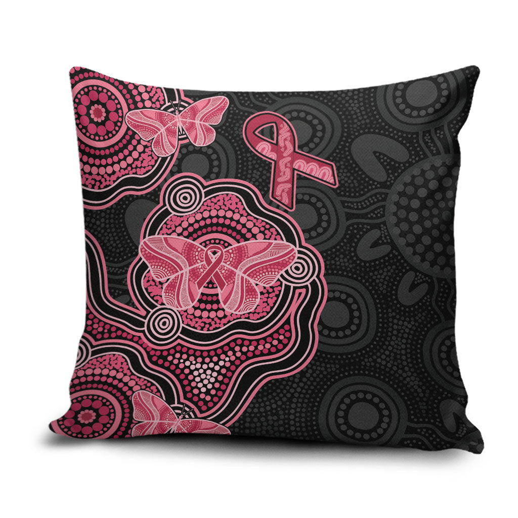 Australia Indigenous Mother's Day Pillow Cover Aboriginal Breast Cancer Ribbon