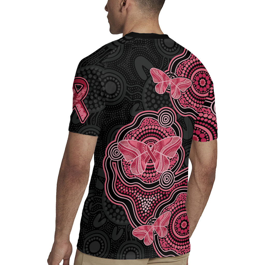 Australia Indigenous Mother's Day Rugby Jersey Aboriginal Breast Cancer Ribbon