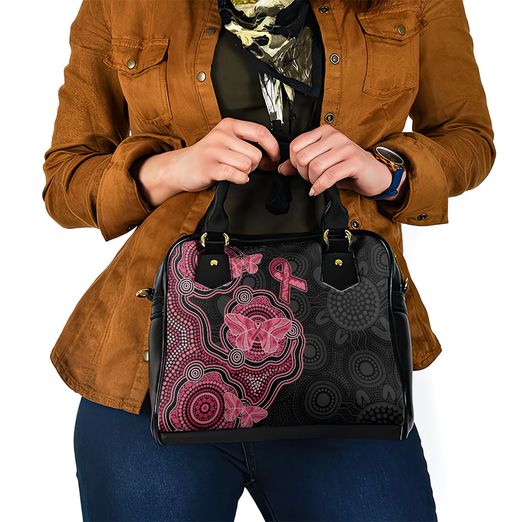 Australia Indigenous Mother's Day Shoulder Handbag Aboriginal Breast Cancer Ribbon