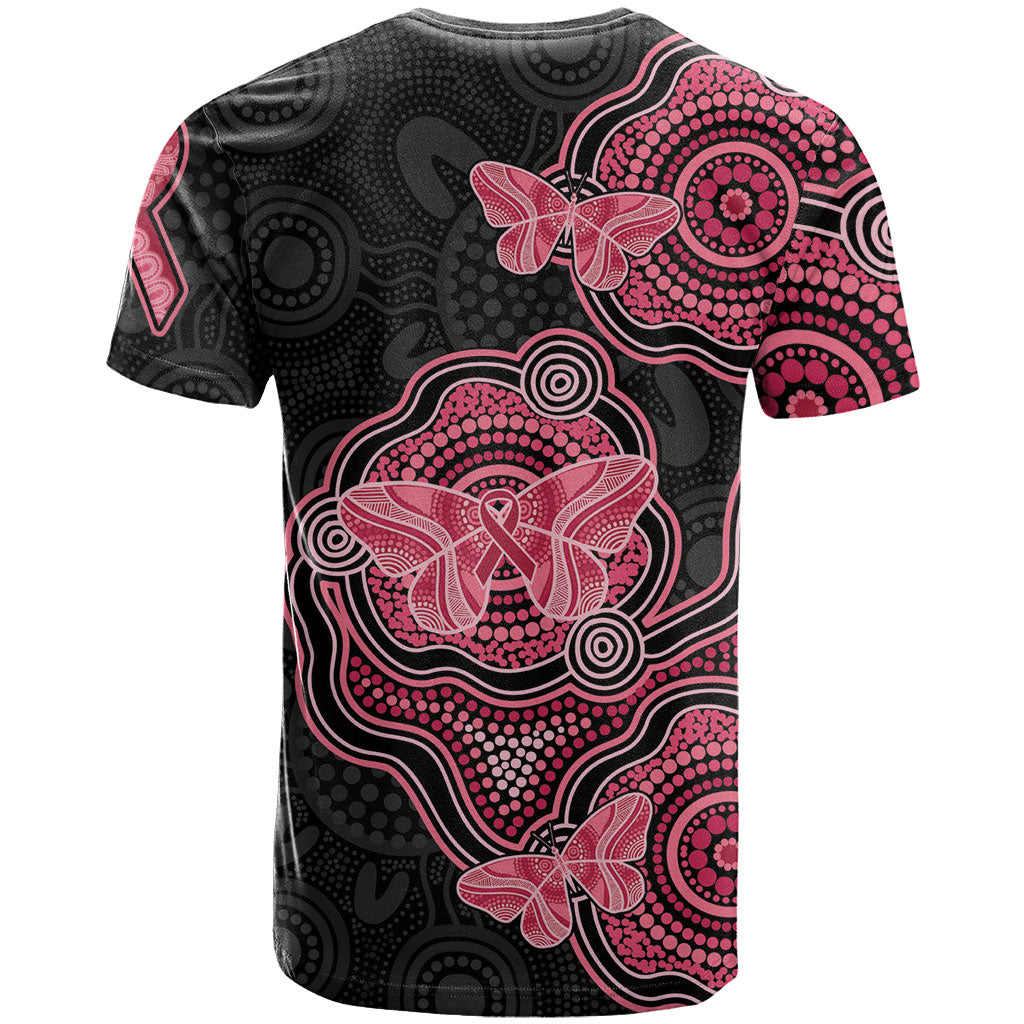 Australia Indigenous Mother's Day T Shirt Aboriginal Breast Cancer Ribbon