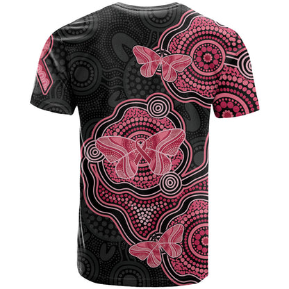 Australia Indigenous Mother's Day T Shirt Aboriginal Breast Cancer Ribbon