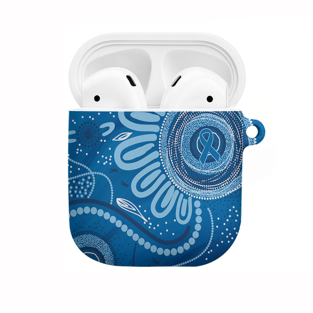 Australia Indigenous AirPods Case Blue Ribbon Prostate Cancer Month