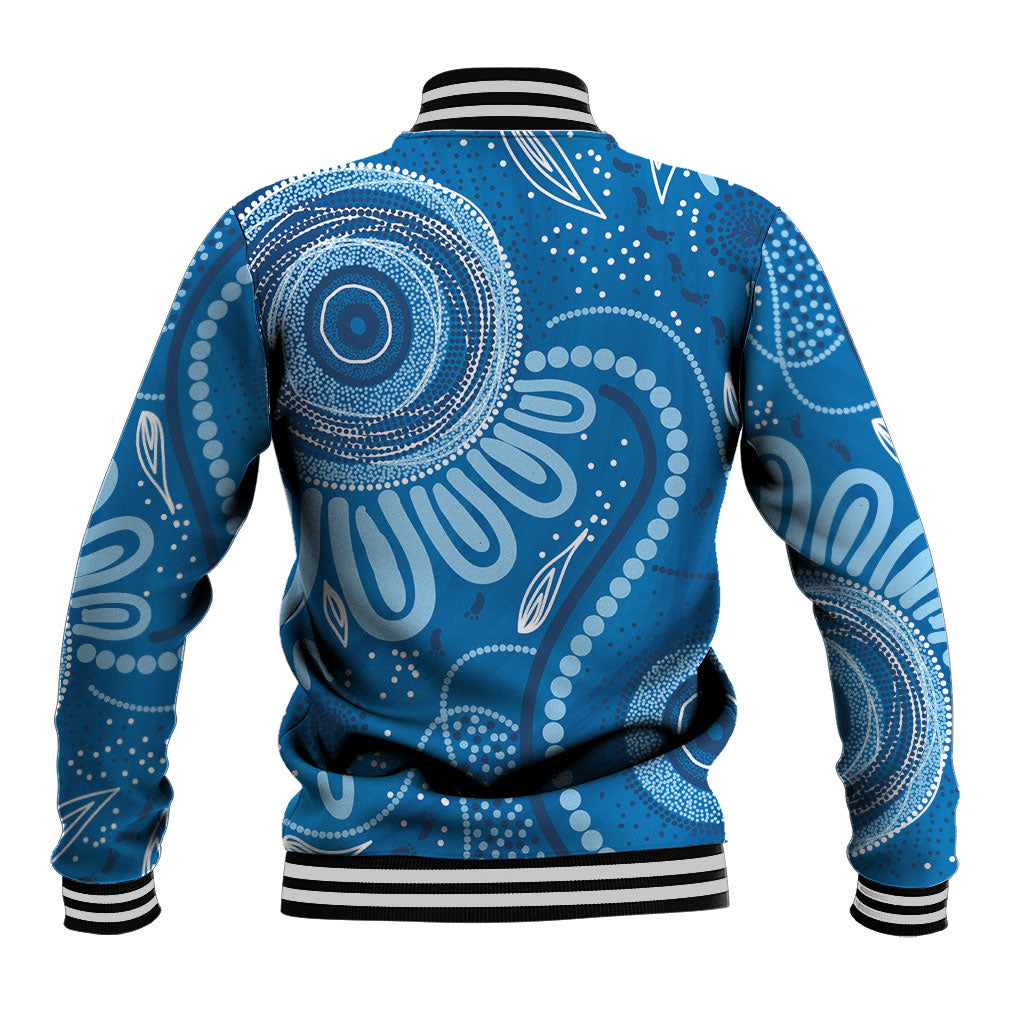 Australia Indigenous Baseball Jacket Blue Ribbon Prostate Cancer Month