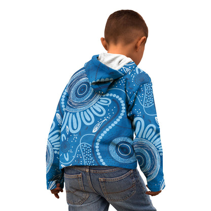 Australia Indigenous Kid Hoodie Blue Ribbon Prostate Cancer Month