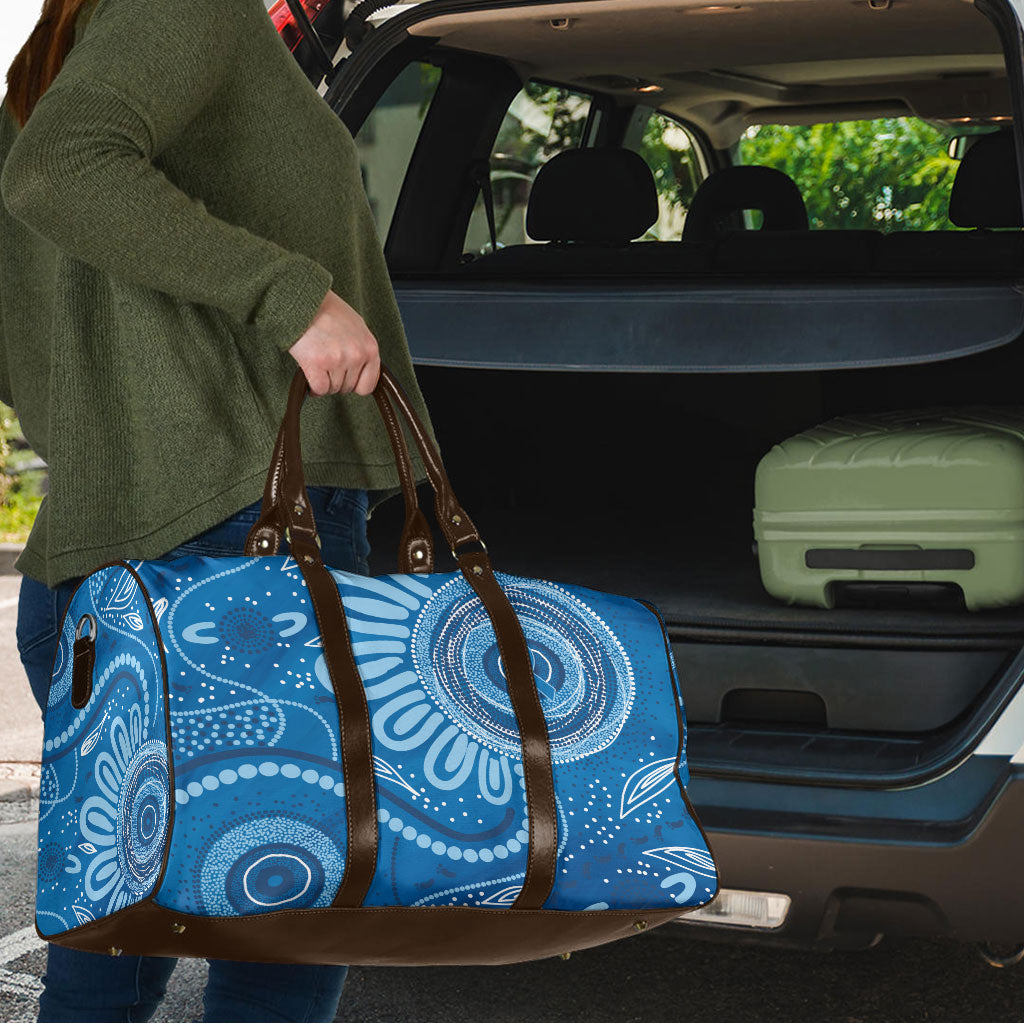 Australia Indigenous Travel Bag Blue Ribbon Prostate Cancer Month
