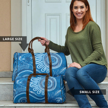 Australia Indigenous Travel Bag Blue Ribbon Prostate Cancer Month