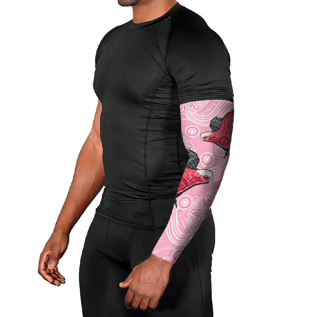 Pink Galah Aussie Aboriginal Arm Sleeves Soaring High