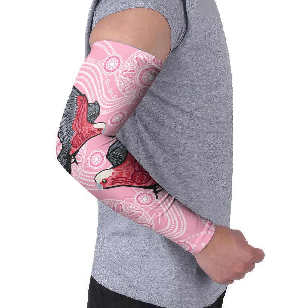 Pink Galah Aussie Aboriginal Arm Sleeves Soaring High