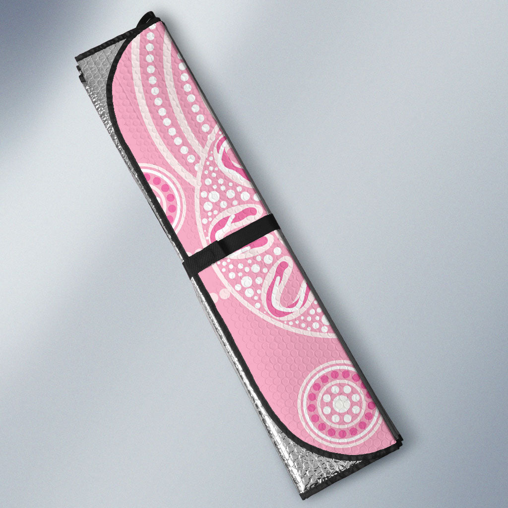 Pink Galah Aussie Aboriginal Auto Sun Shade Soaring High