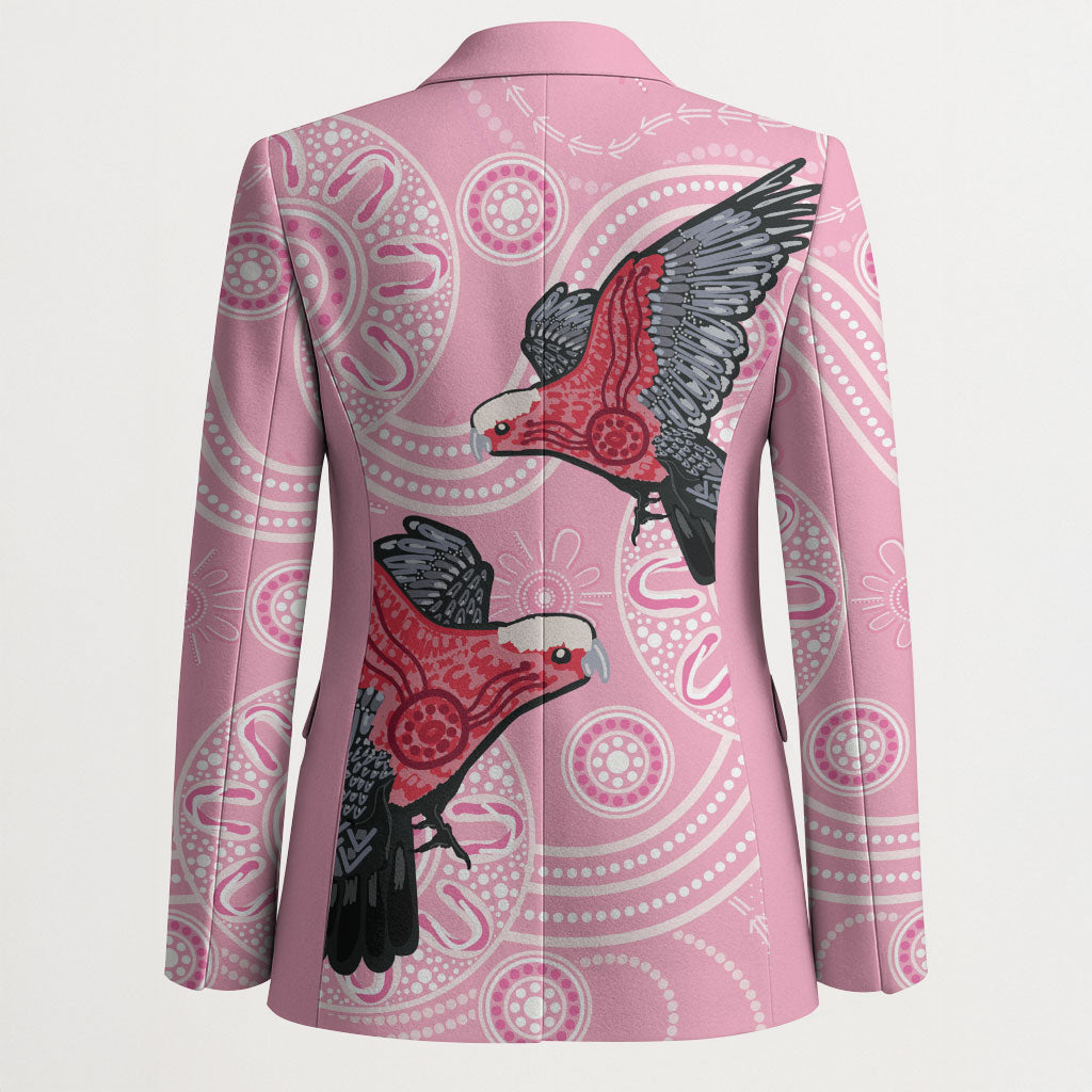 Pink Galah Aussie Aboriginal Blazer Soaring High