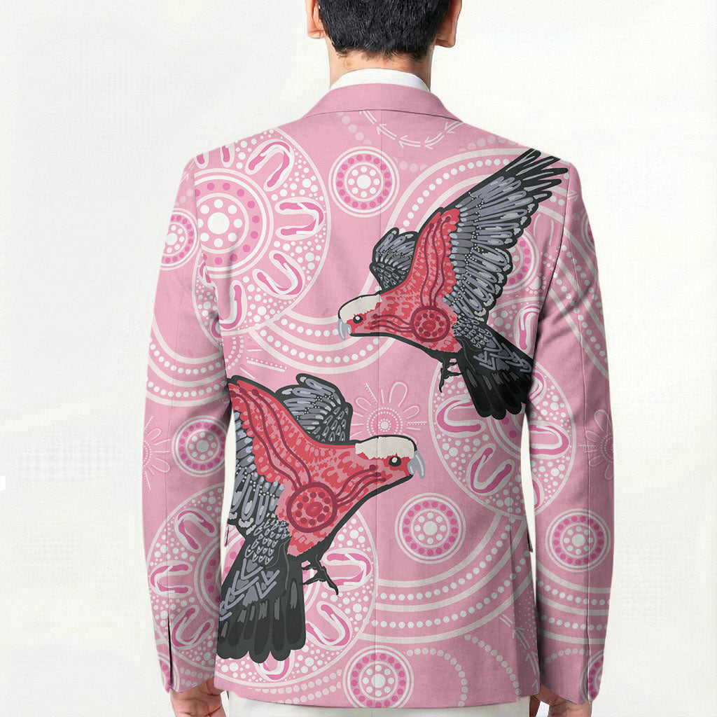 Pink Galah Aussie Aboriginal Blazer Soaring High
