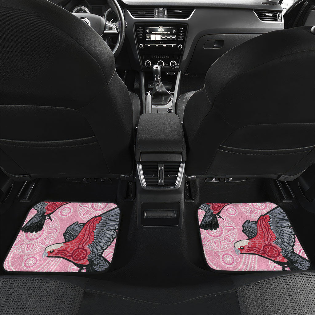 Pink Galah Aussie Aboriginal Car Mats Soaring High