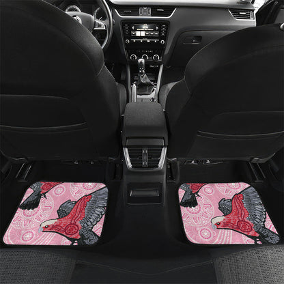 Pink Galah Aussie Aboriginal Car Mats Soaring High