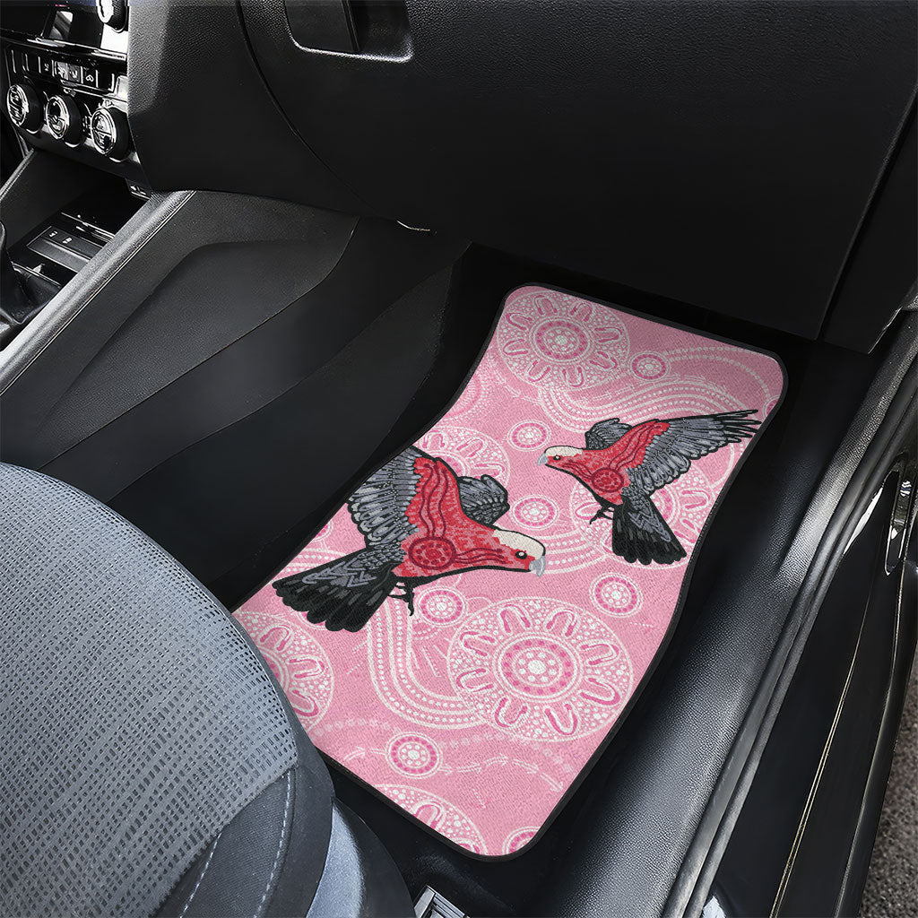 Pink Galah Aussie Aboriginal Car Mats Soaring High