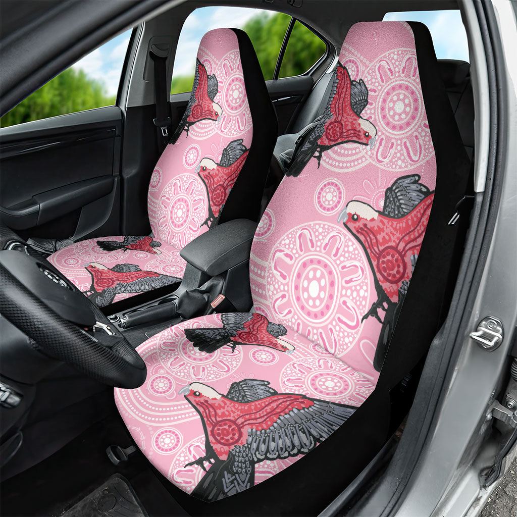 Pink Galah Aussie Aboriginal Car Seat Cover Soaring High