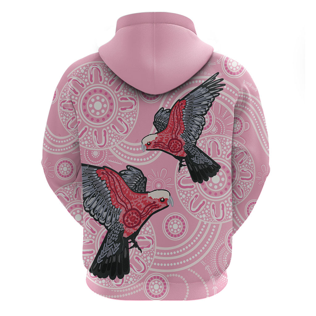 Pink Galah Aussie Aboriginal Hoodie Soaring High