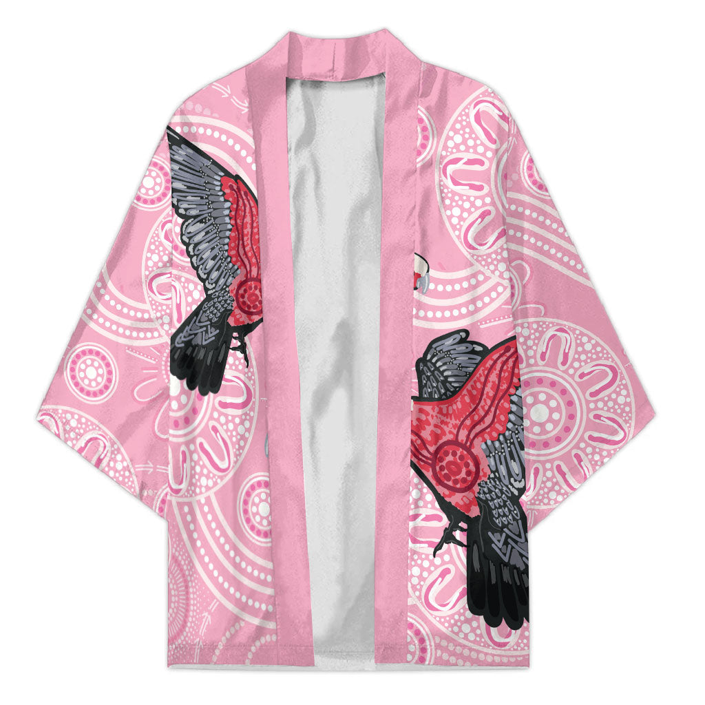Pink Galah Aussie Aboriginal Kimono Soaring High
