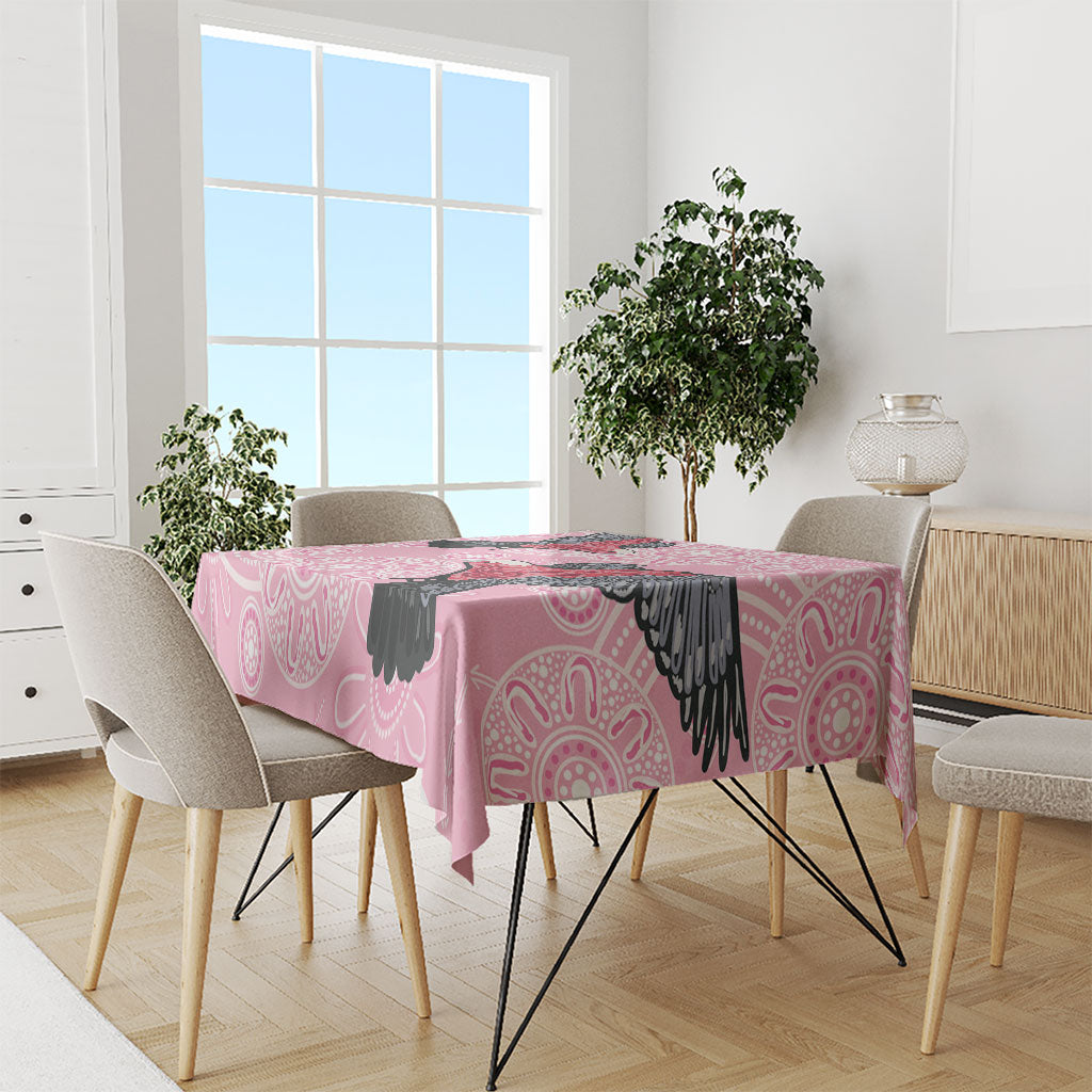 Pink Galah Aussie Aboriginal Tablecloth Soaring High