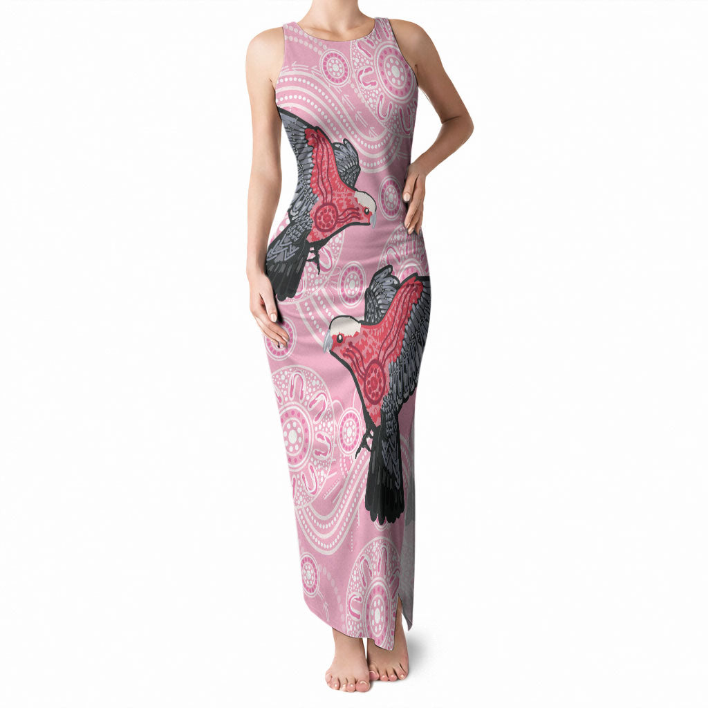 Pink Galah Aussie Aboriginal Tank Maxi Dress Soaring High