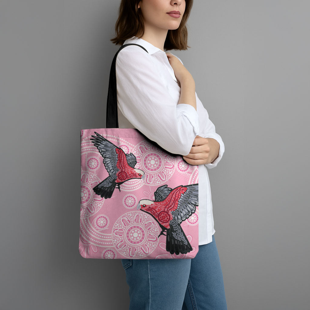 Pink Galah Aussie Aboriginal Tote Bag Soaring High