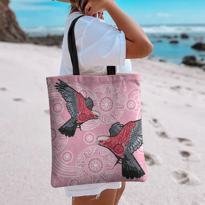 Pink Galah Aussie Aboriginal Tote Bag Soaring High