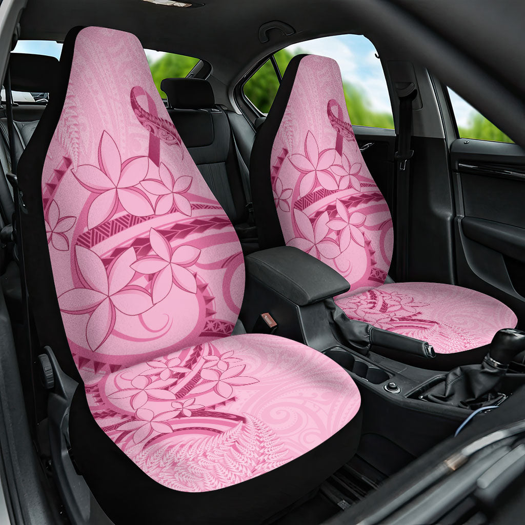 Aotearoa Maori Car Seat Cover Pink Fern Ribbons