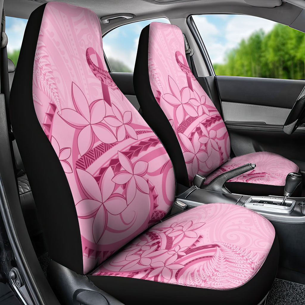 Aotearoa Maori Car Seat Cover Pink Fern Ribbons
