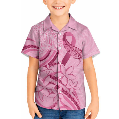 Aotearoa Maori Hawaiian Shirt Pink Fern Ribbons