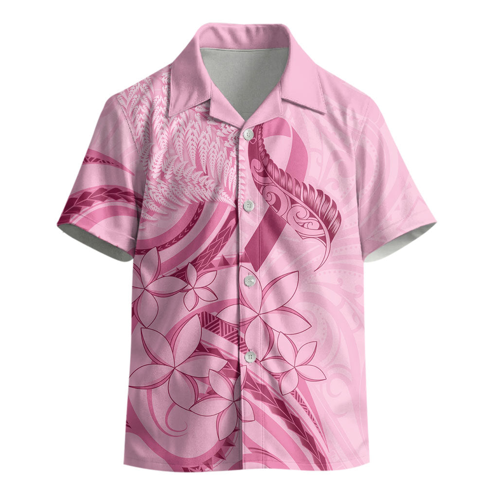 Aotearoa Maori Kid Hawaiian Shirt Pink Fern Ribbons